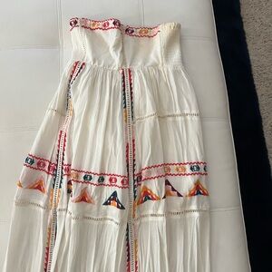 Tularosa long strapless dress